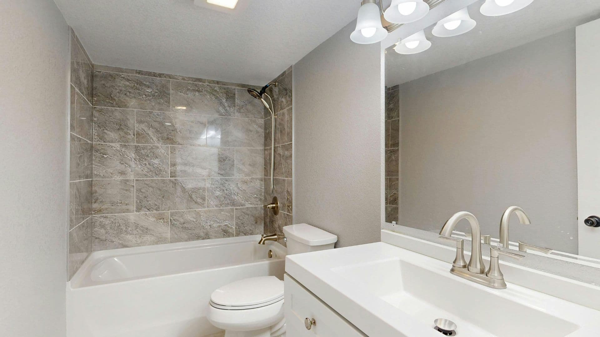 Updated bathroom renovation showing ROI-friendly upgrades.
